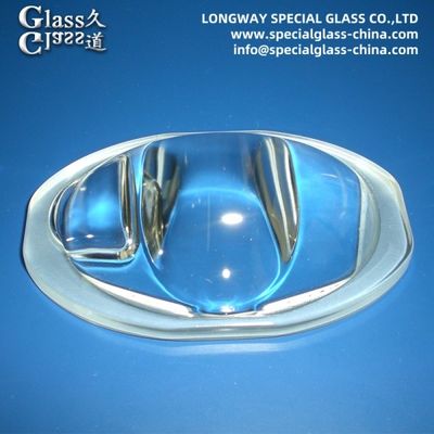 Lente de borosilicato óptico de polimento 3.3 Luz de rua Cob Lentes LED