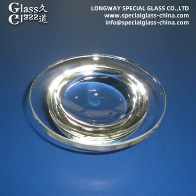 Vidro de borosilicato óptico 3.3 Lentes LED para lâmpadas industriais de mineração Lentes