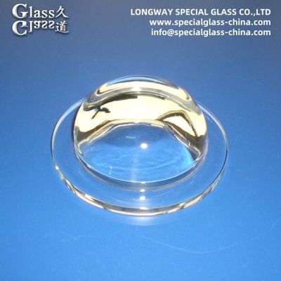Lentes LED de vidro borosilicato polido ópticamente para lentes de lâmpadas industriais