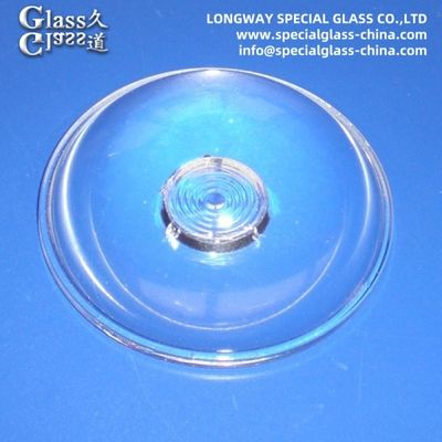 Lentes de cobertura LED de vidro de borosilicato óptico de difusão personalizado para lentes de luz LED