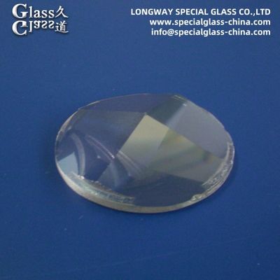 Lentes prismáticas de borosilicato transparentes para soluções de iluminação de alta eficiência