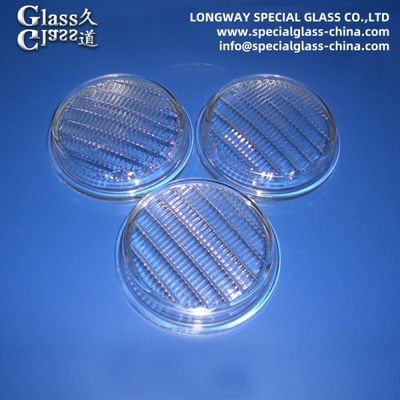 Lentes de cobertura de vidro de borosilicato moldeado para lentes de lâmpadas de farol
