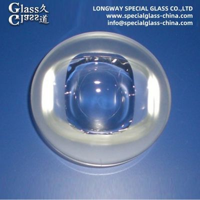 Lentes de vidro LED de luz de rua cob de vidro borosilicato 3.3