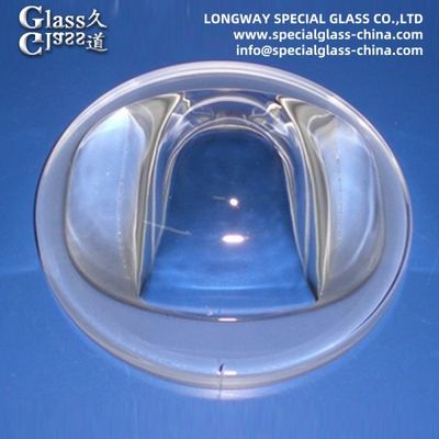 Lentes de vidro LED de luz de rua cob de vidro borosilicato 3.3
