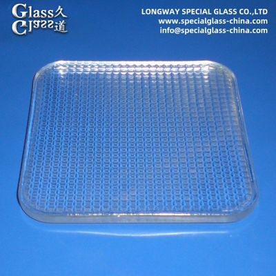 Lentes de cobertura de vidro prensado transparente para lentes de lâmpadas de luz led