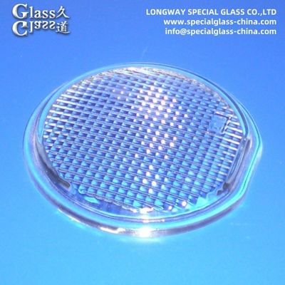 Lentes de cobertura de vidro prensado transparente para lentes de lâmpadas de luz led