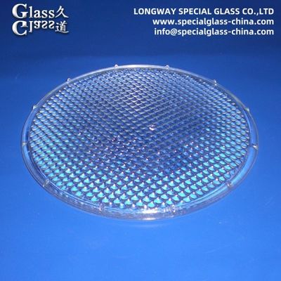 Lentes de cobertura de vidro de borosilicato prensado para holofotes e luz difusa