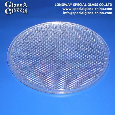 Lentes de cobertura de vidro de borosilicato prensado para holofotes e luz difusa
