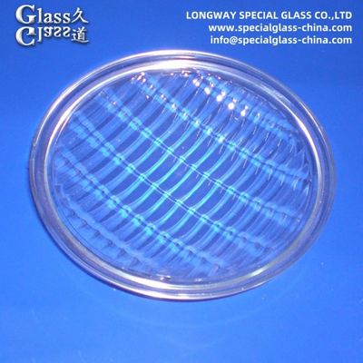 Lentes de cobertura de vidro de borosilicato de fundição para lâmpada de luz exterior