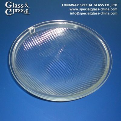 Lentes de cobertura de vidro de borosilicato de fundição para lâmpada de luz exterior