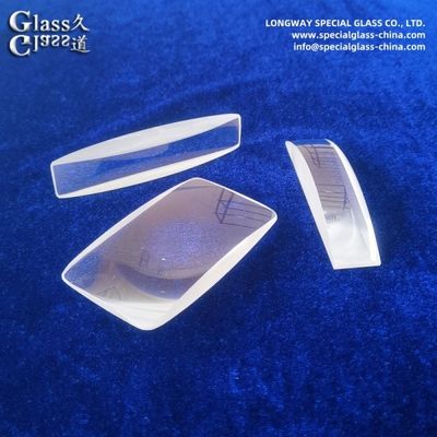 Lentes cilíndricas de vidro óptico Bk-7 polido com revestimento Ar