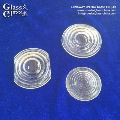Lentes de borosilicato de vidro eficientes para luminárias a LED