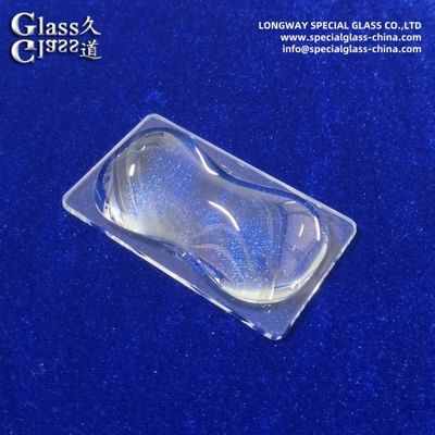 Lentes de cobertura de vidro de borosilicato óptico para soluções de iluminação LED