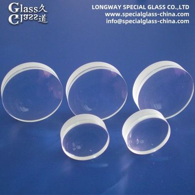 Lentes de condensador de vidro acromático óptico convexo para microscopia de alta resolução