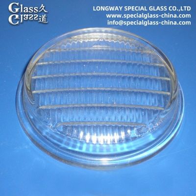 Lentes de cobertura de vidro de borosilicato moldeado para lentes de lâmpadas de farol