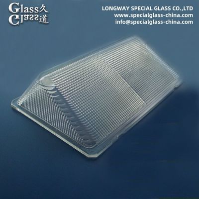 Cobertura de lâmpada de vidro de borosilicato prensado para lentes de luz industriais
